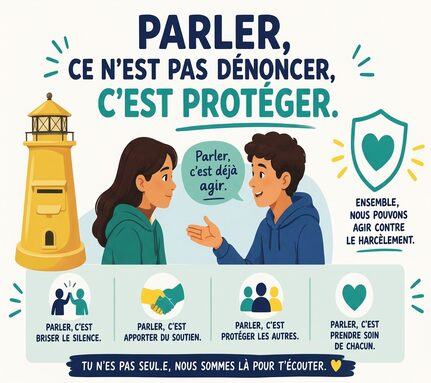  ACCÉDER AU FORMULAIRE:
" Es-tu victime ou témoin de harcèlement ? "  